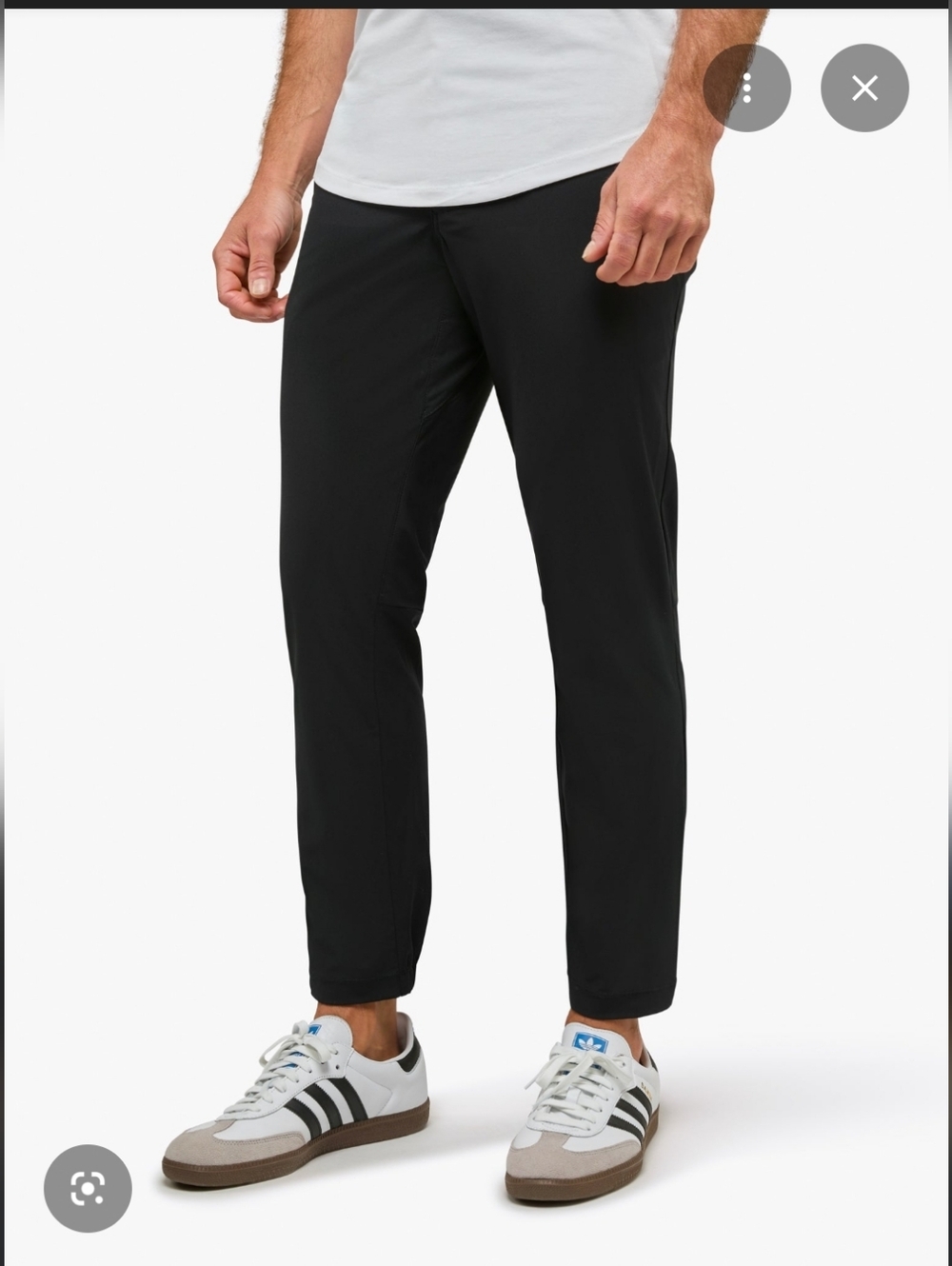 Cuts Men's AO Slim Fit Jogger Blk L Athleisure Normcore Casual Minimal